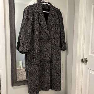 Gray Pattern Vintage Mulberry Street Coat